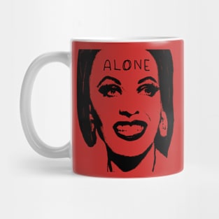 Alone | terrible Pop Art | Retro Surreal | Vintage Hard Life By Tyler Tilley Mug